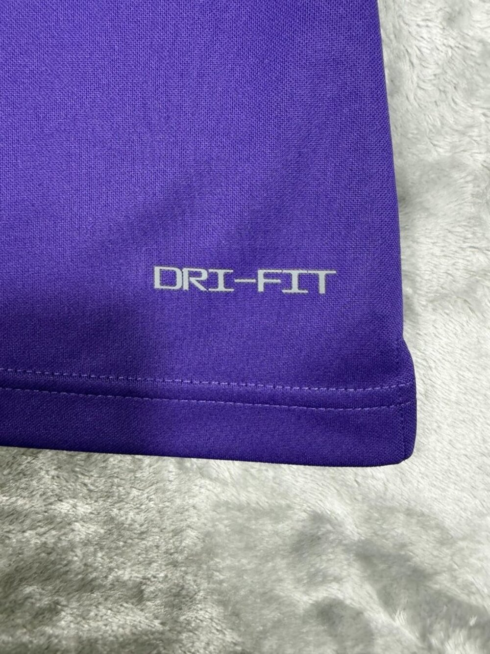 New Nike Dri-FIT Polo Shirt Women's Medium Purple Striped Football FJ9573 546 - Picture 10 of 14